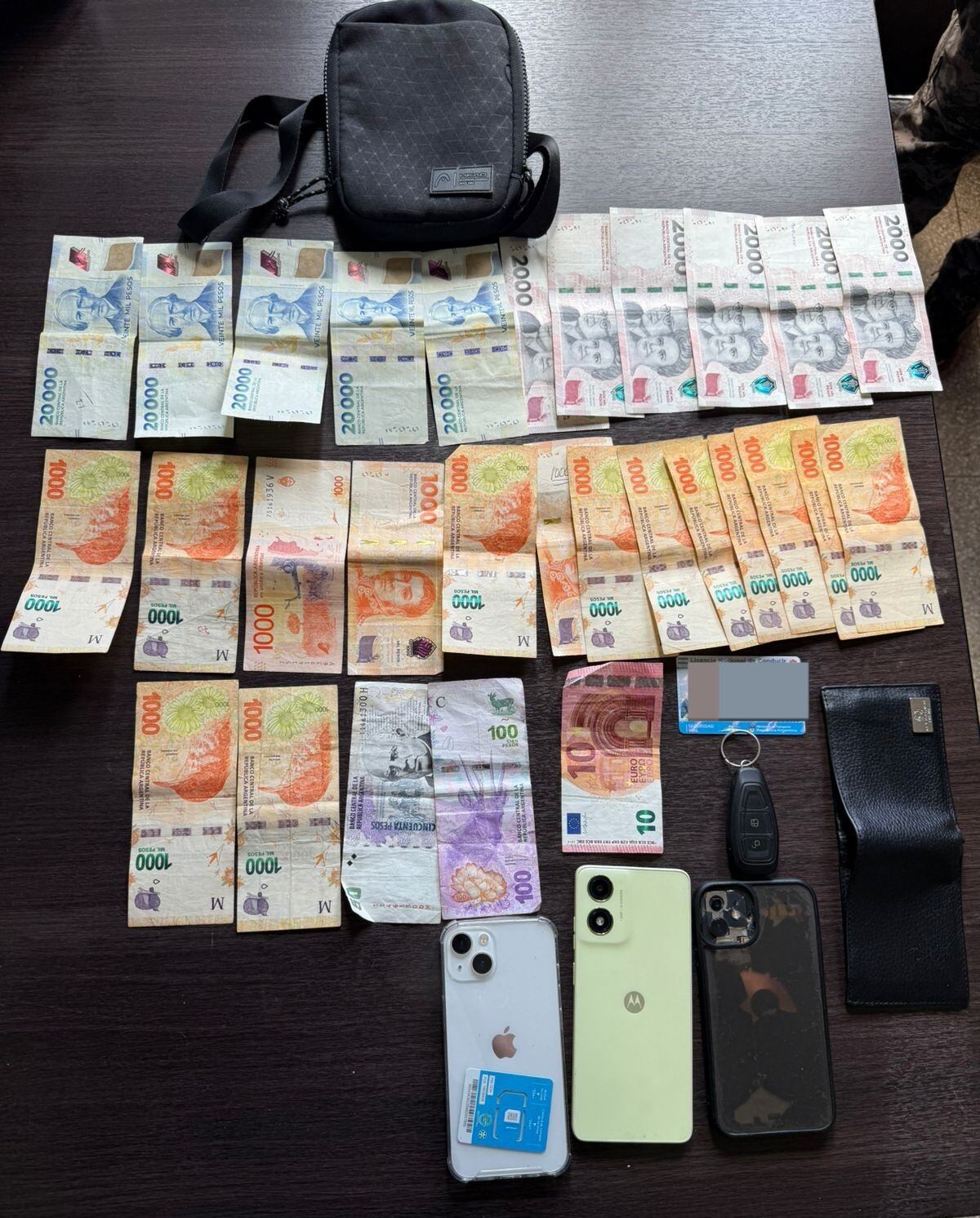 Lo secuestrado. (Policía)