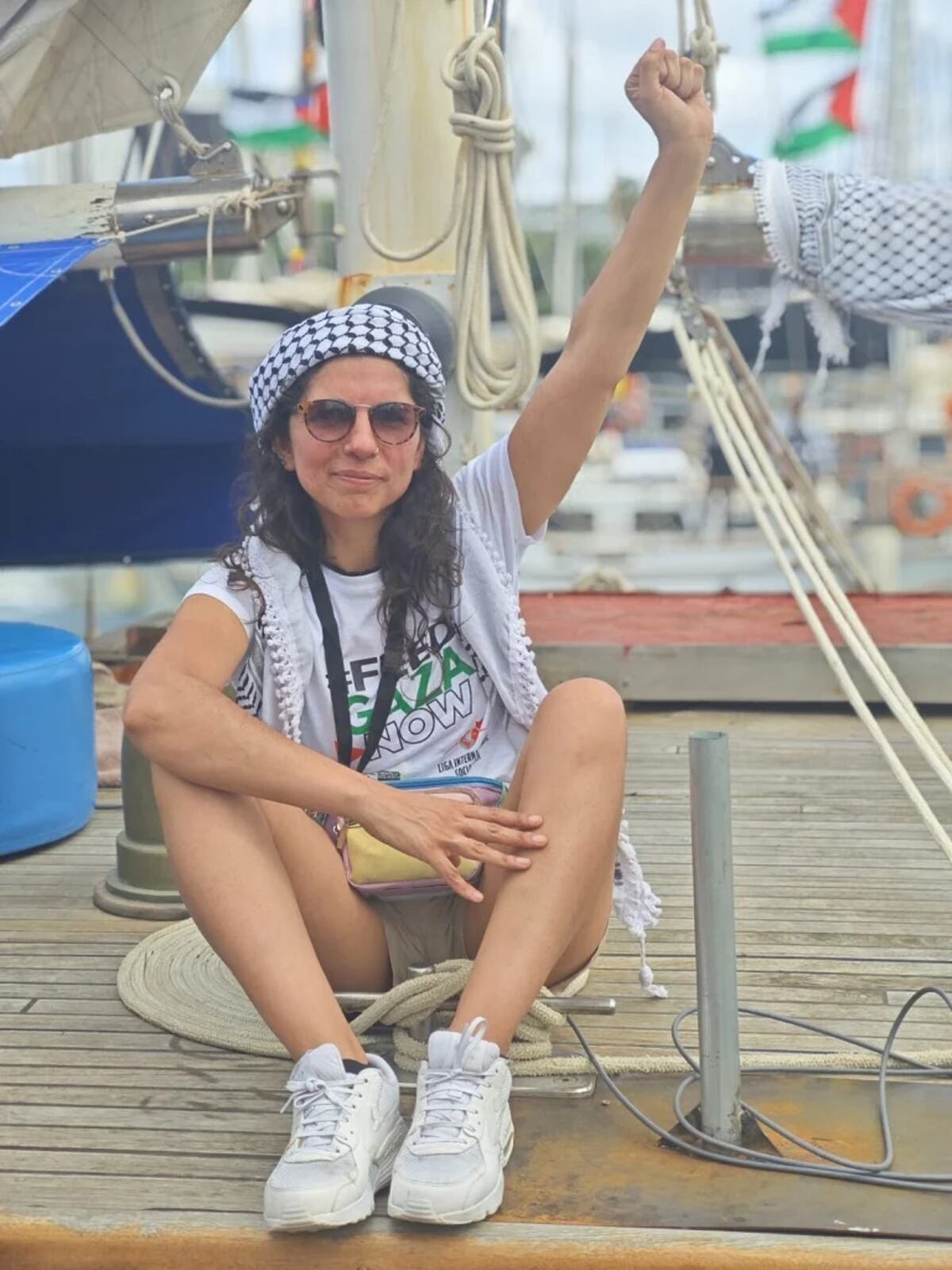 Celeste Fierro, la única argentina que viaja a Gaza. (Gentileza)
