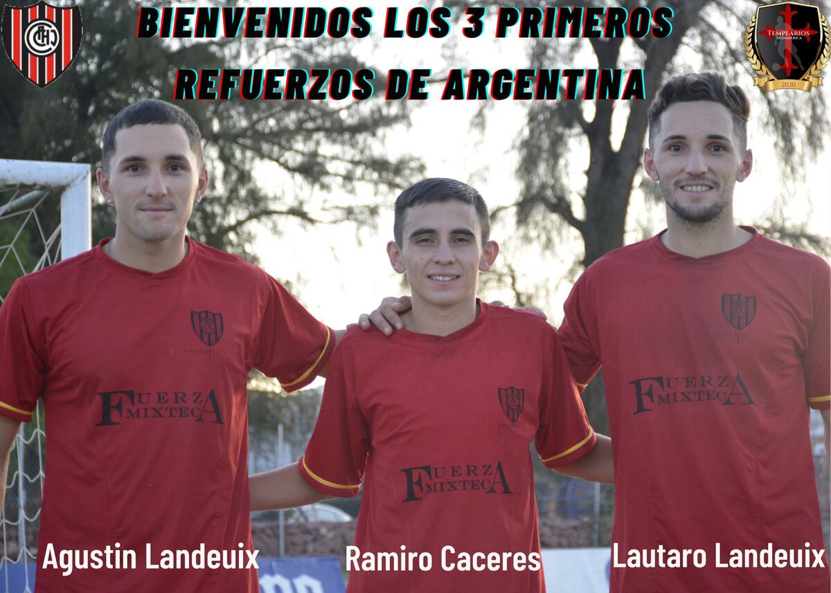 Los cordobeses, presentados como refuerzos en Chacarita Mixteco.
