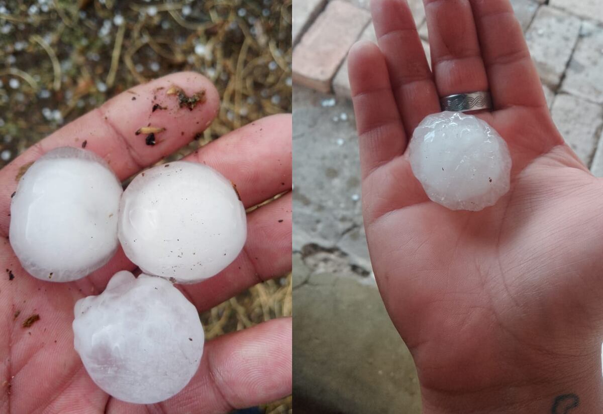 Se registraron varias tormentas con caída de granizo en distintos puntos del país.