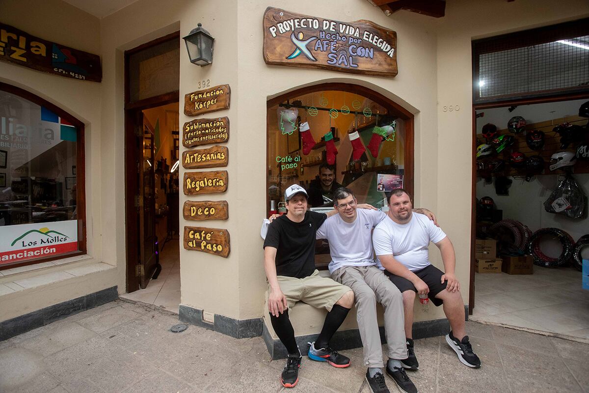 Kafé con sal, emprendimiento en Villa General Belgrano para personas con discapacidad. (Nelson Torres / La Voz)