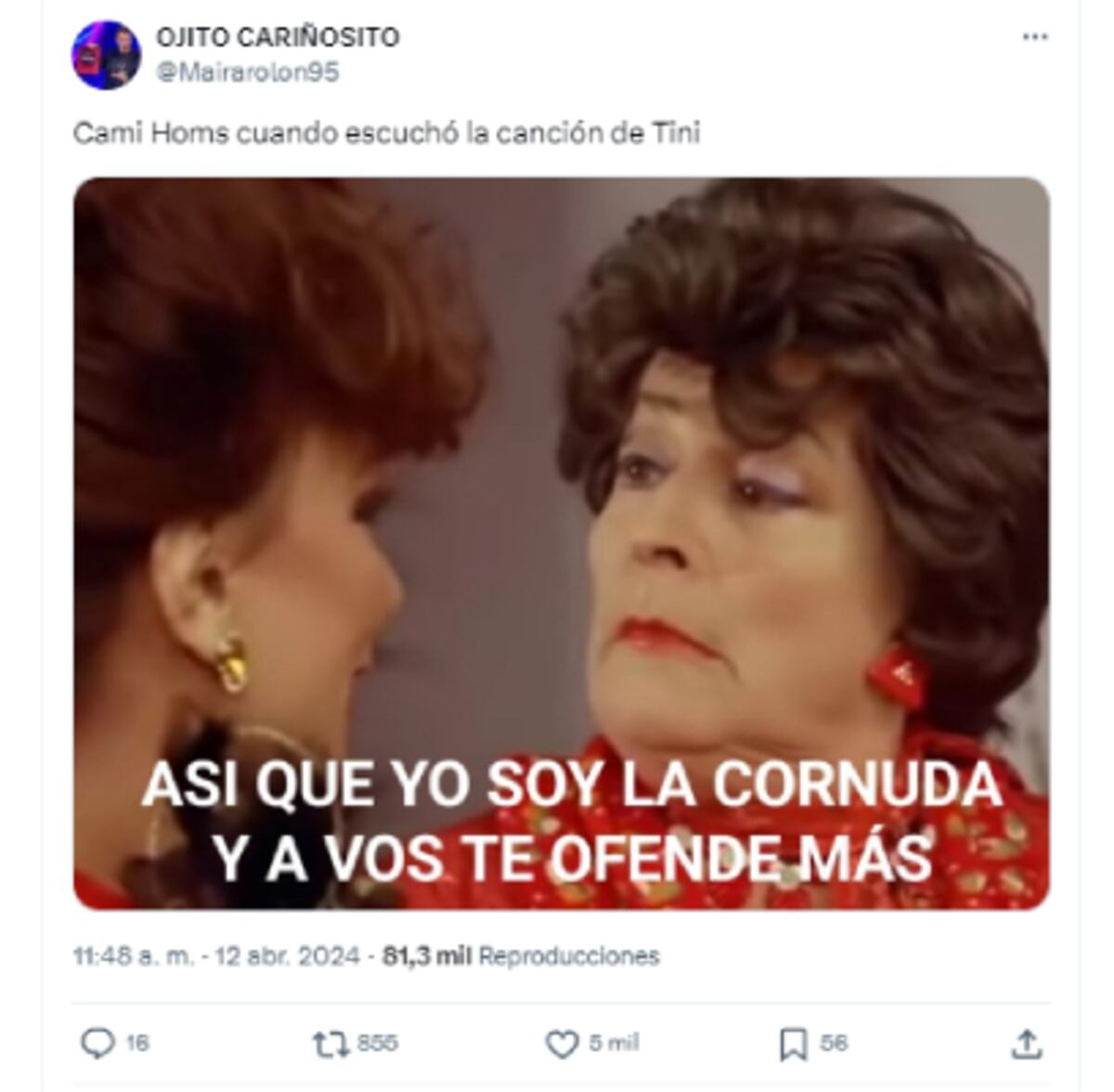Los memes que generó el lanzamiento de Tini. (X)