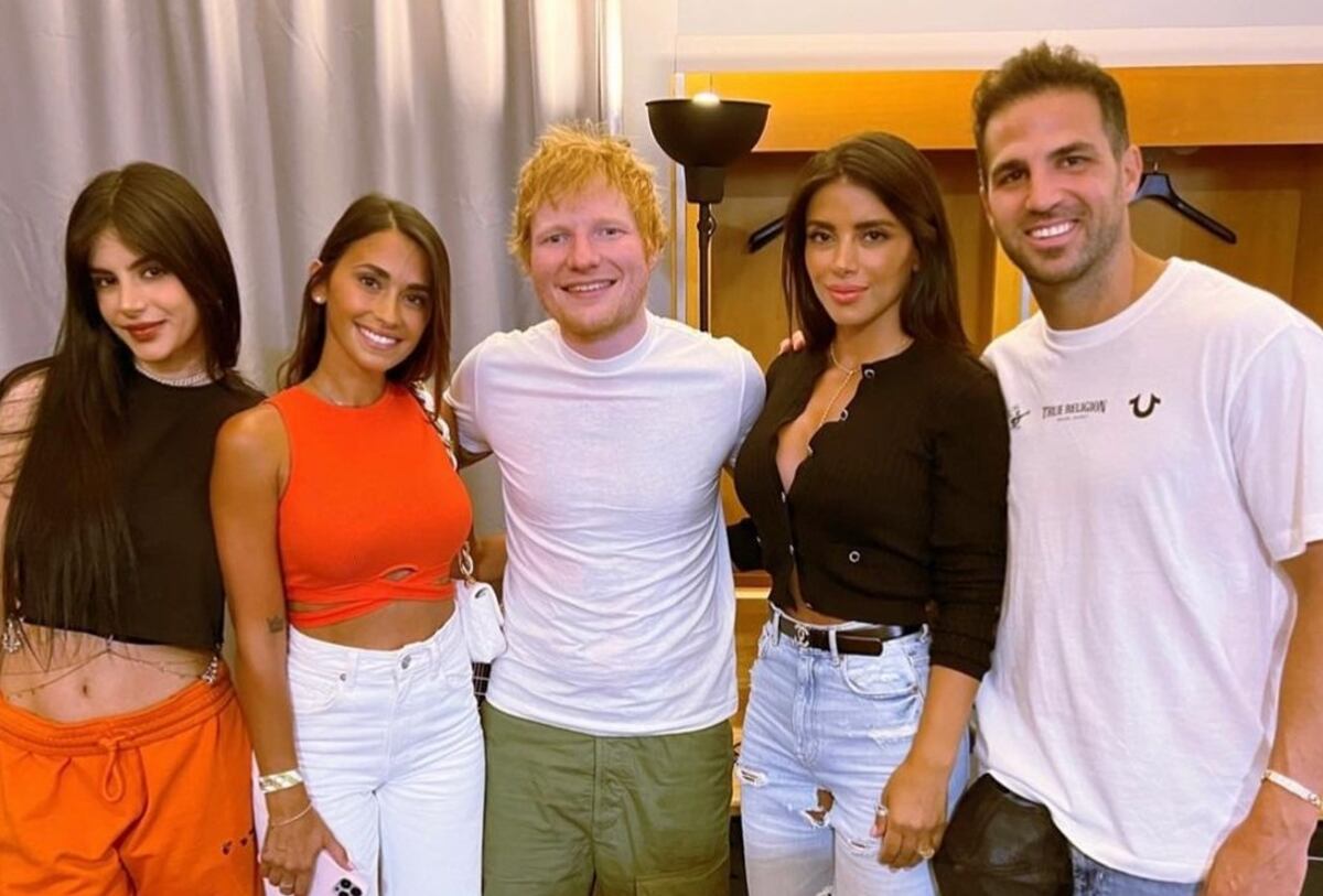 Antonela Roccuzzo conoció a Ed Sheeran (Foto: IG @antonelaroccuzzo)