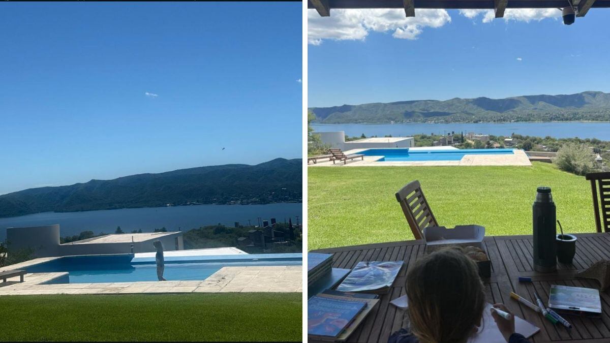 J Balvin y Valen Ferrer se hospedad en una propiedad con vista a las sierras cordobesas, de enorme jardín y pileta.