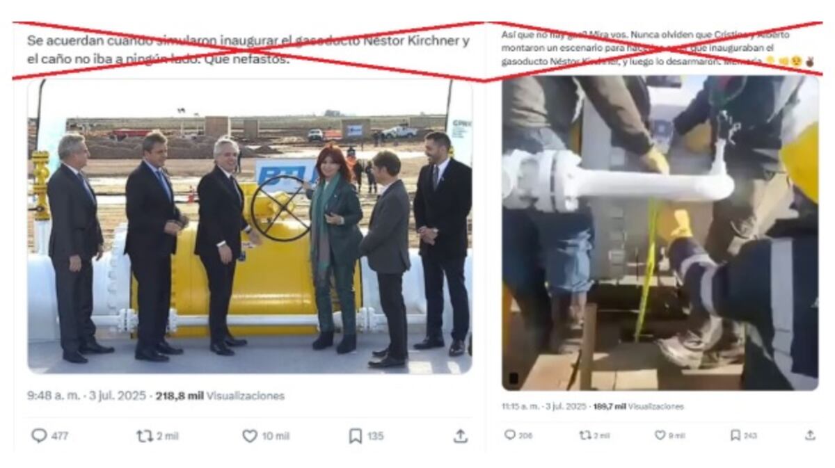Capturas de pantallas hechas el 7 de julio de 2025 de publicaciones en X.