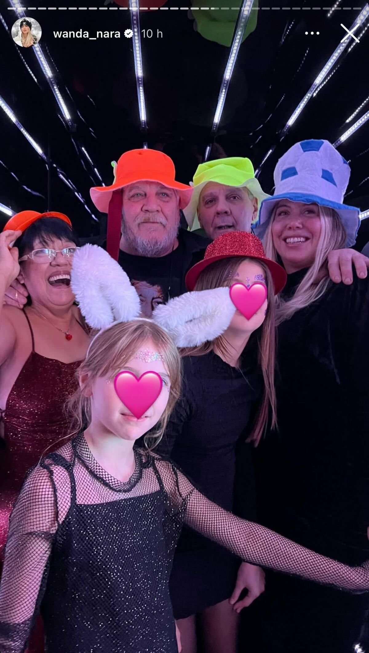 Wanda Nara viajó a Rosario para los 15 de la prima de sus hijas (Captura de pantalla)
