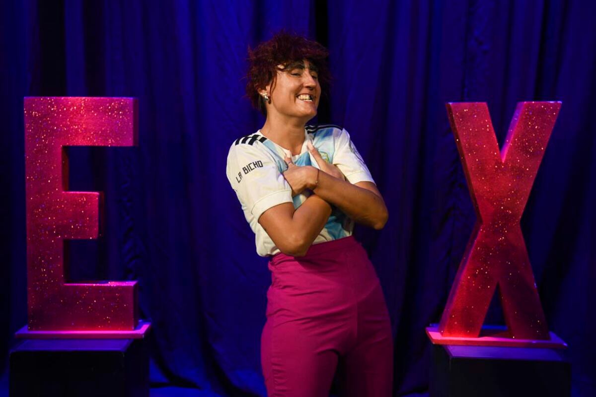 "Sexo a gusto" obra de teatro de Carla Dogliani "La Bicho" y la Dra Eugenia Bazán Quiroga en Studio Theater (Facundo Luque)