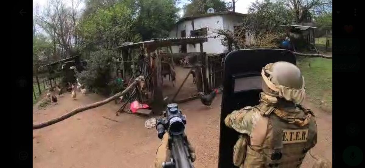 Imágenes del operativo en el norte de Córdoba. (Policía)
