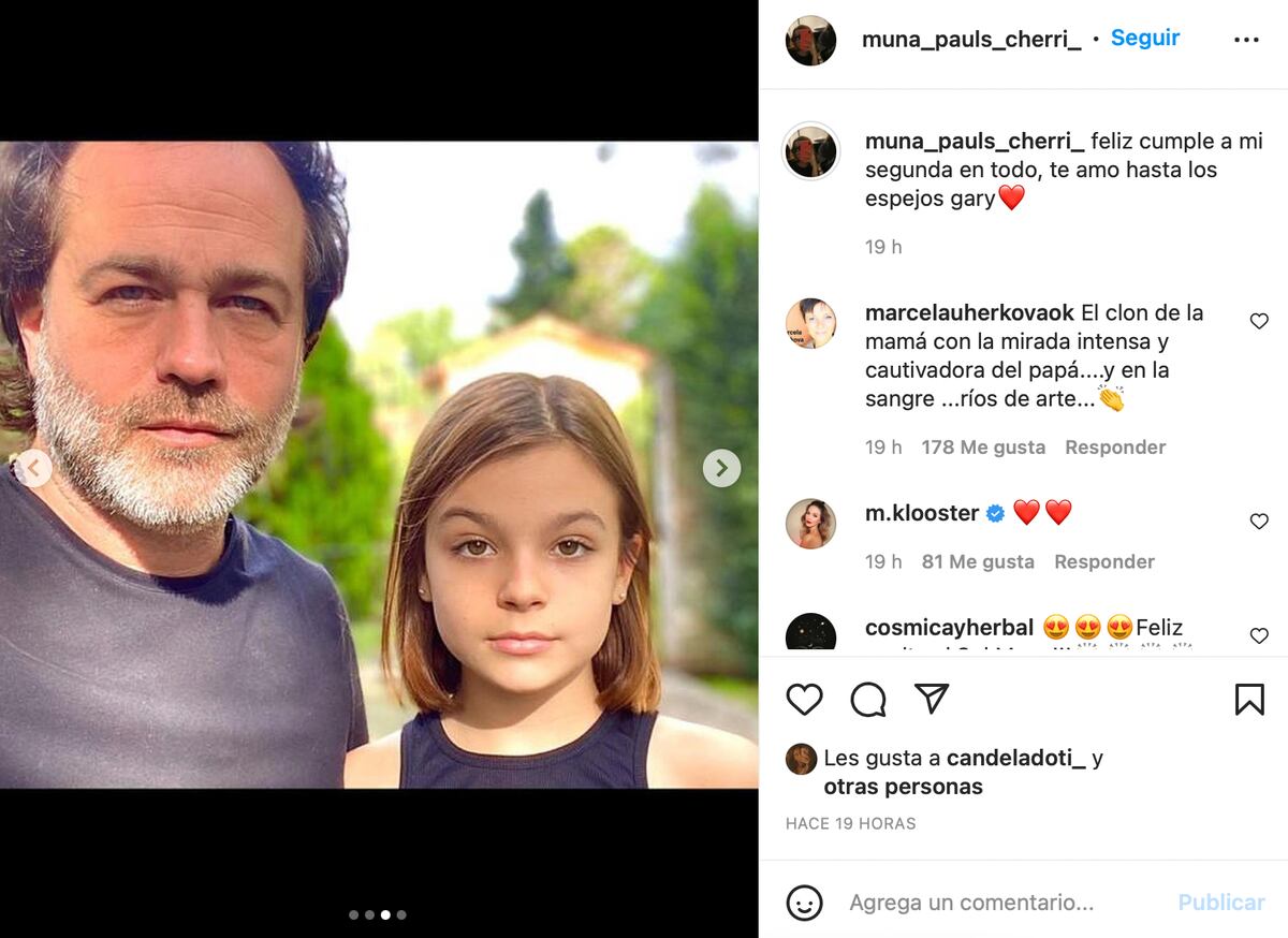 Muna le dedicó un tierno posteo en redes