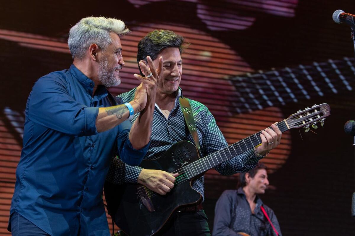 Ariel Segura y Walter Carabajal. Uno llega, el otro se va. (Prensa del Festival).