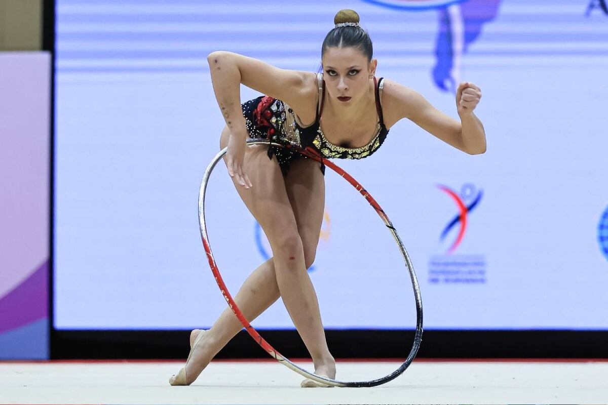 Agostina Vargas Re, la gimnasta del Club Municipalidad que representará a Argentina en el Mundial de Río de Janeiro. (Gentileza Sandra Re)