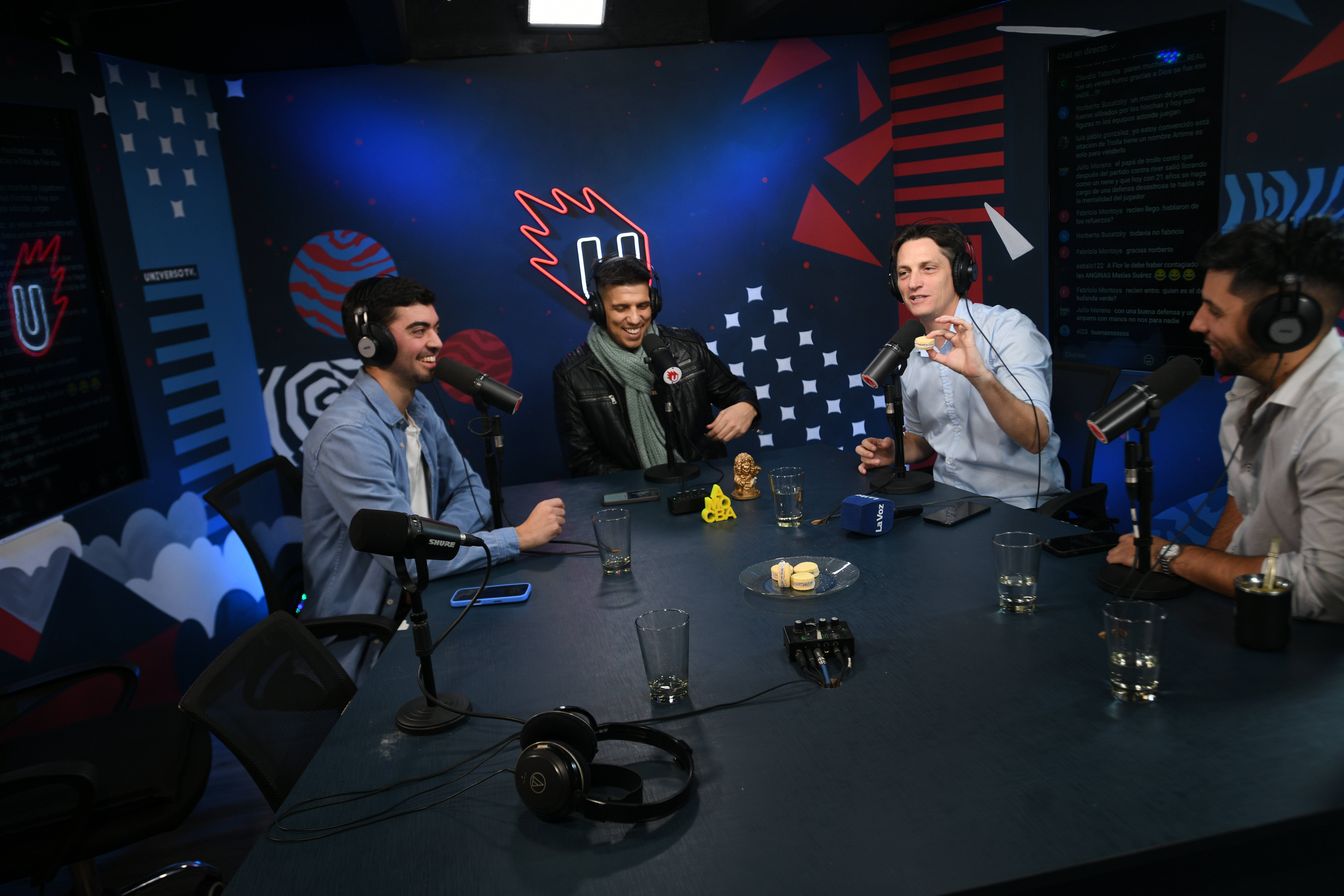 Mundo Pirata, el pódcast de Belgrano, hecho en Universo TV, donde se desarrolla el programa Hablemos de Belgrano. Conductores Exe Benegas, Juan Pablo Benegas y Santiago Nihuol. (Javier Ferreyra / La Voz)