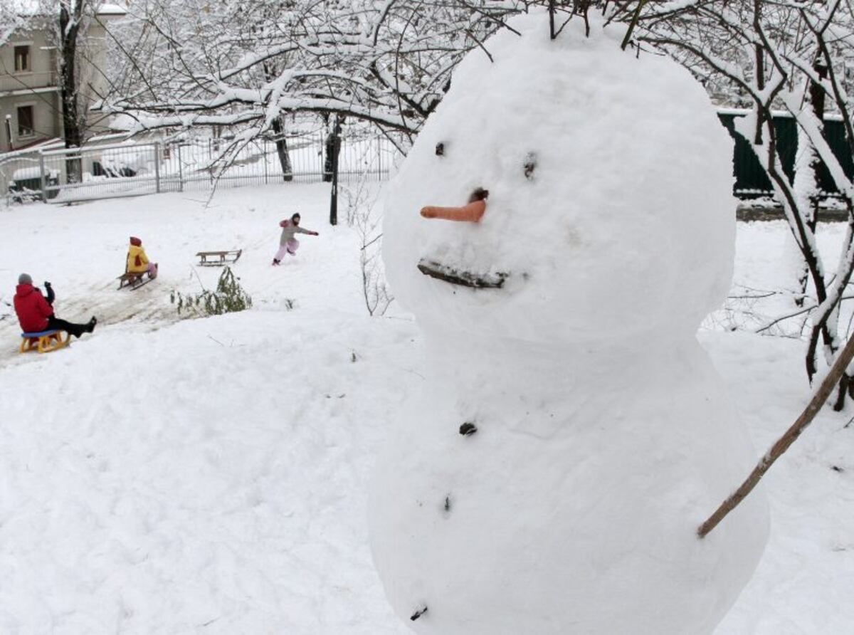 Los muñecos de nieve, un clásico del invierno.