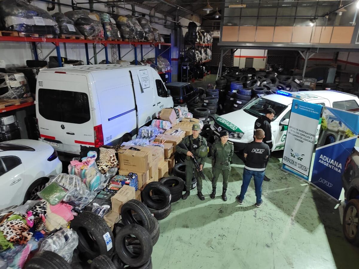 El secuestro de elementos. (Gendarmería)