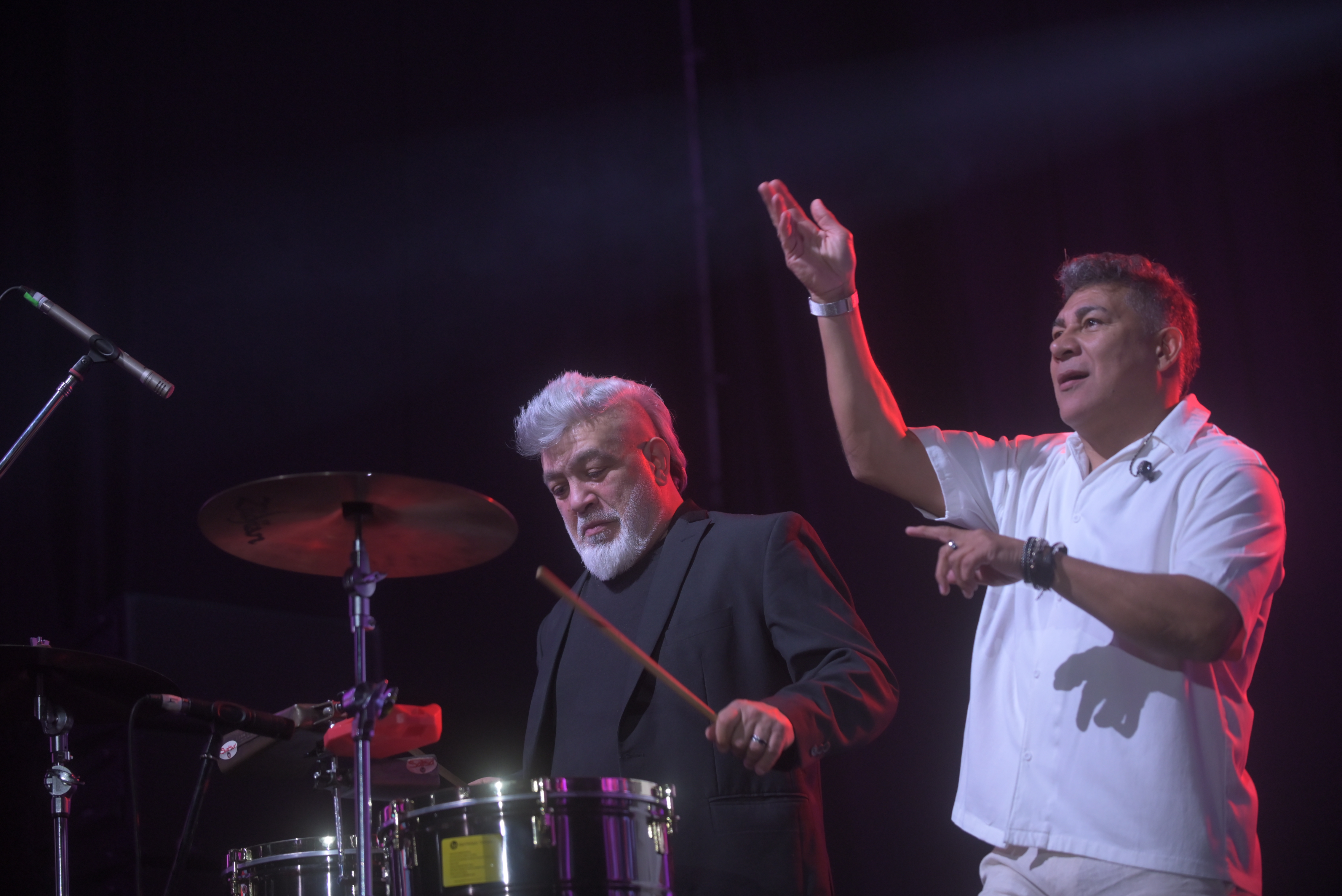 Adrián Moyano y Javier Brizuela, dos de los tres referentes principales de La Barra. (La Voz/Javier Ferreyra)