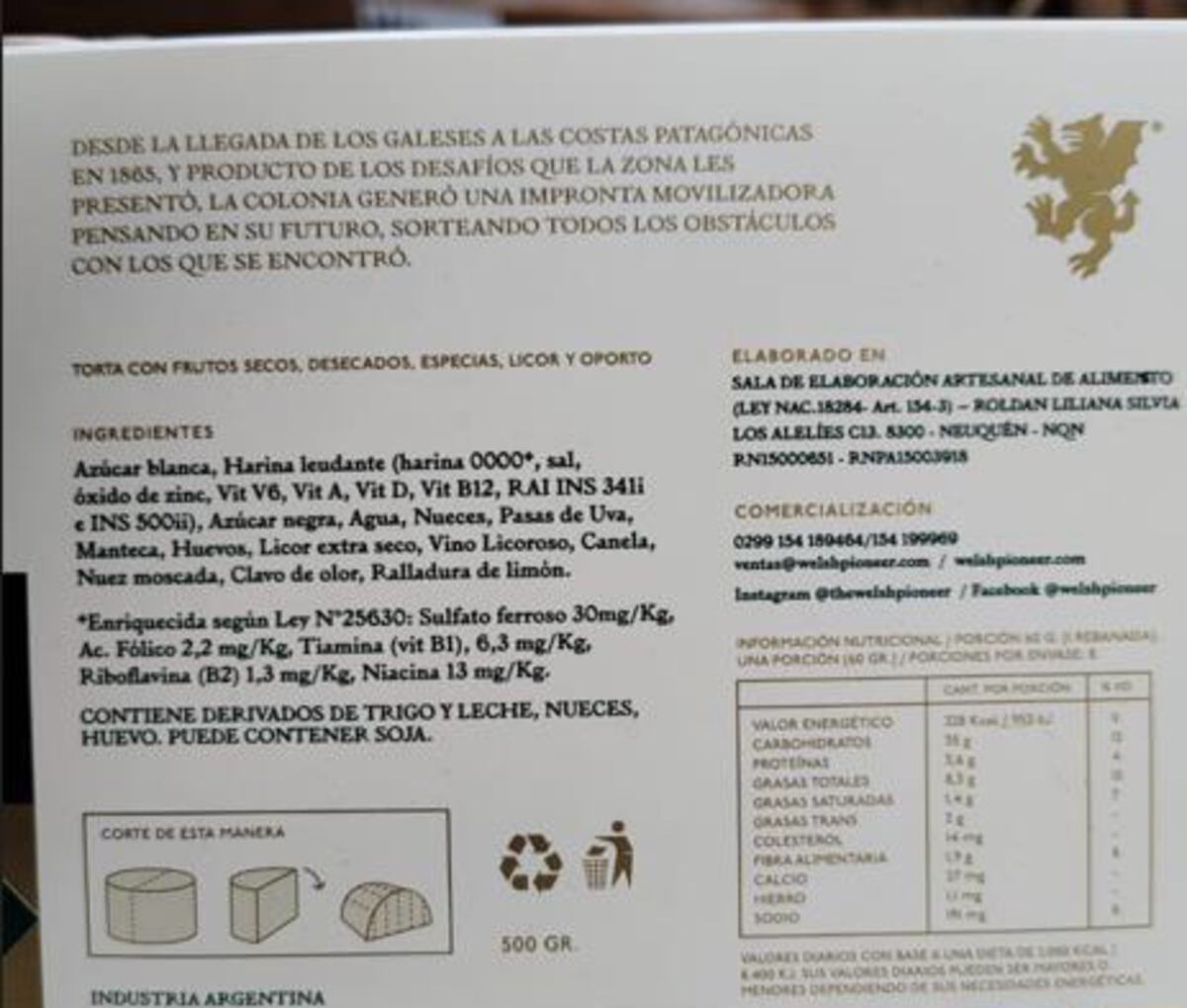La torta galesa negra cuya comercialización fue prohibida por la Anmat.