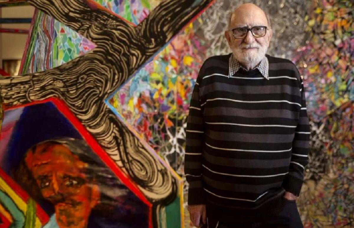 Luis Felipe Noé, una figura muy querida en el ambiente del arte latinoamericano. (Archivo).