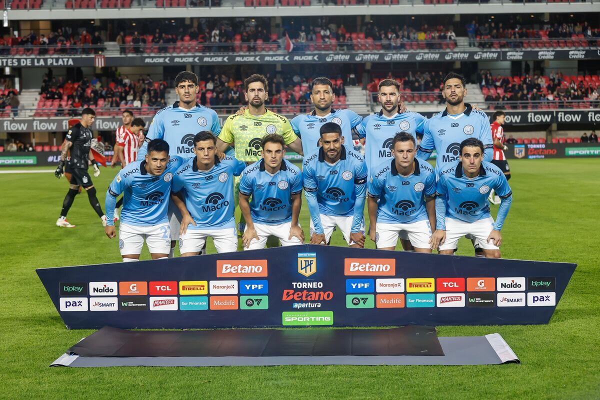 La formación de Belgrano ante Estudiantes. (Prensa Belgrano).