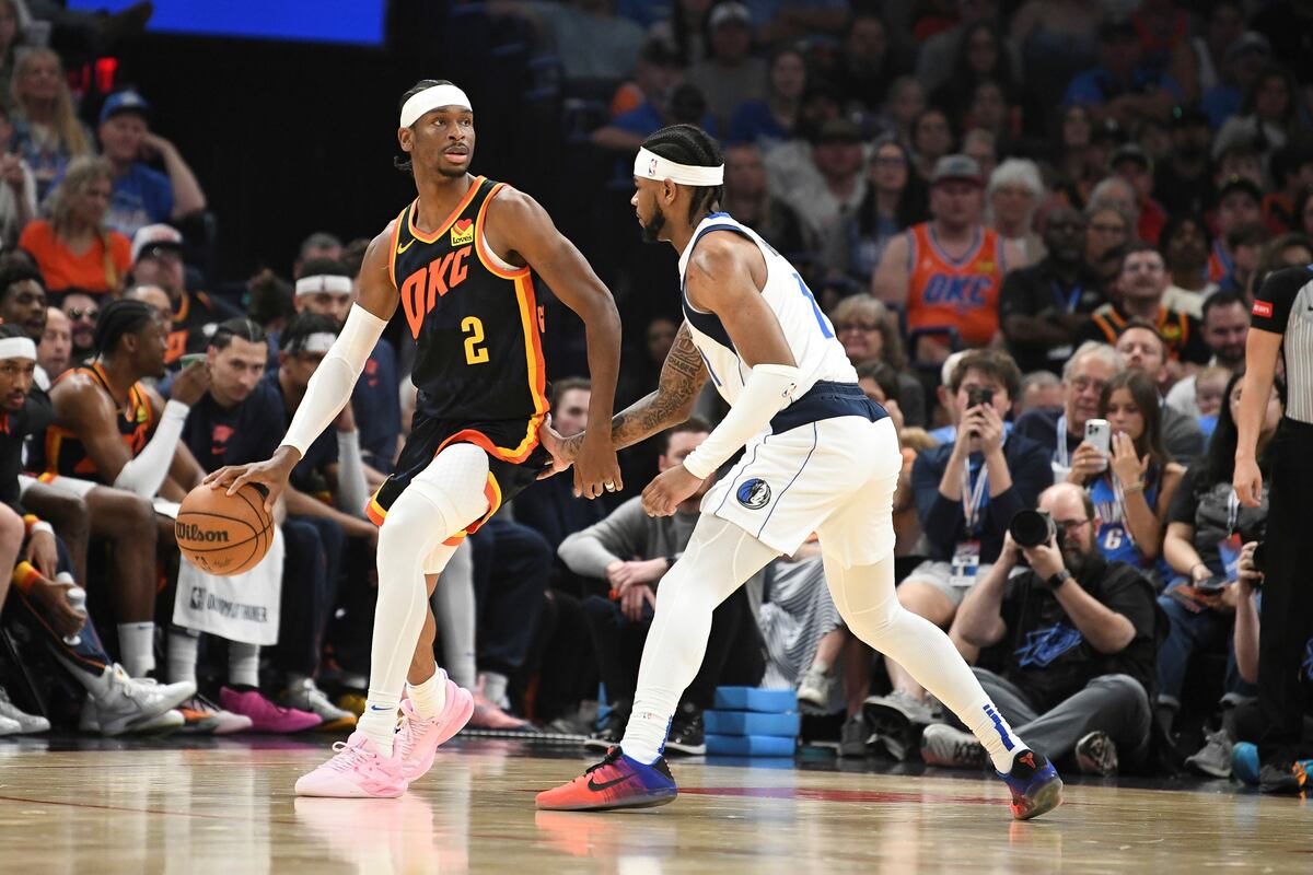Shai Gilgeous-Alexander, la figura de Oklahoma CIty Thunder, el sorprendente e histórico número 1 del Oeste en la NBA. (AP)