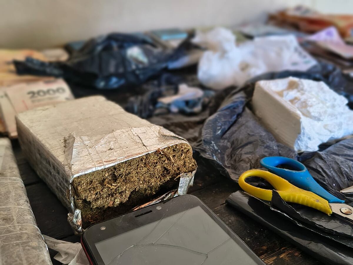 Secuestro de drogas y detenidos. (Policía)