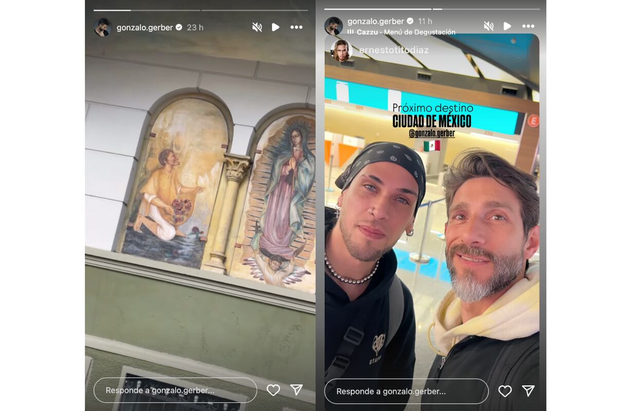 Gonzalo Gerber, en México por trabajo. (Foto: captura de pantalla de Instagram)