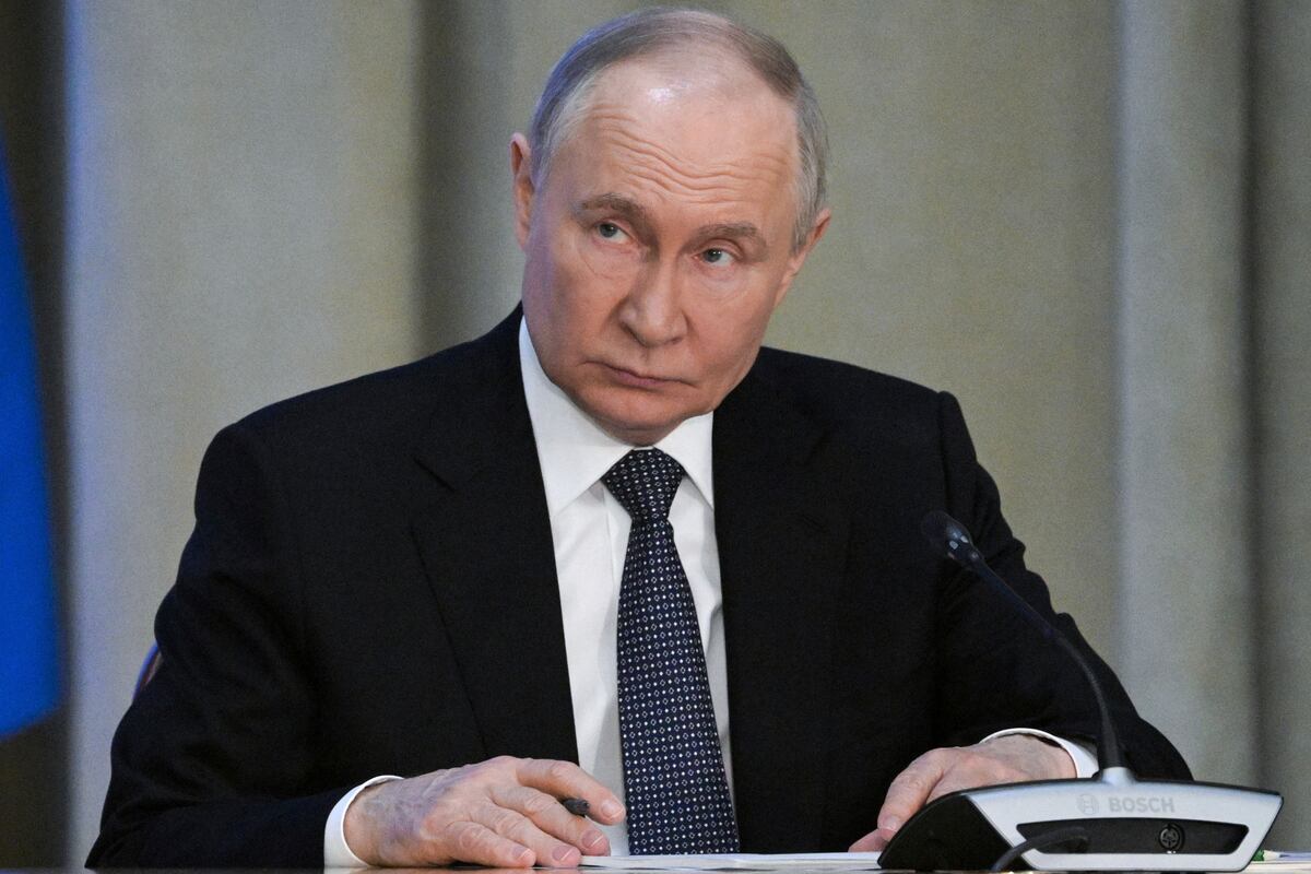 El presidente ruso Vladímir Putin en Moscú el 19 de marzo del 2025. (Alexei Nikolsky, Sputnik, Kremlin Pool Photo via AP)