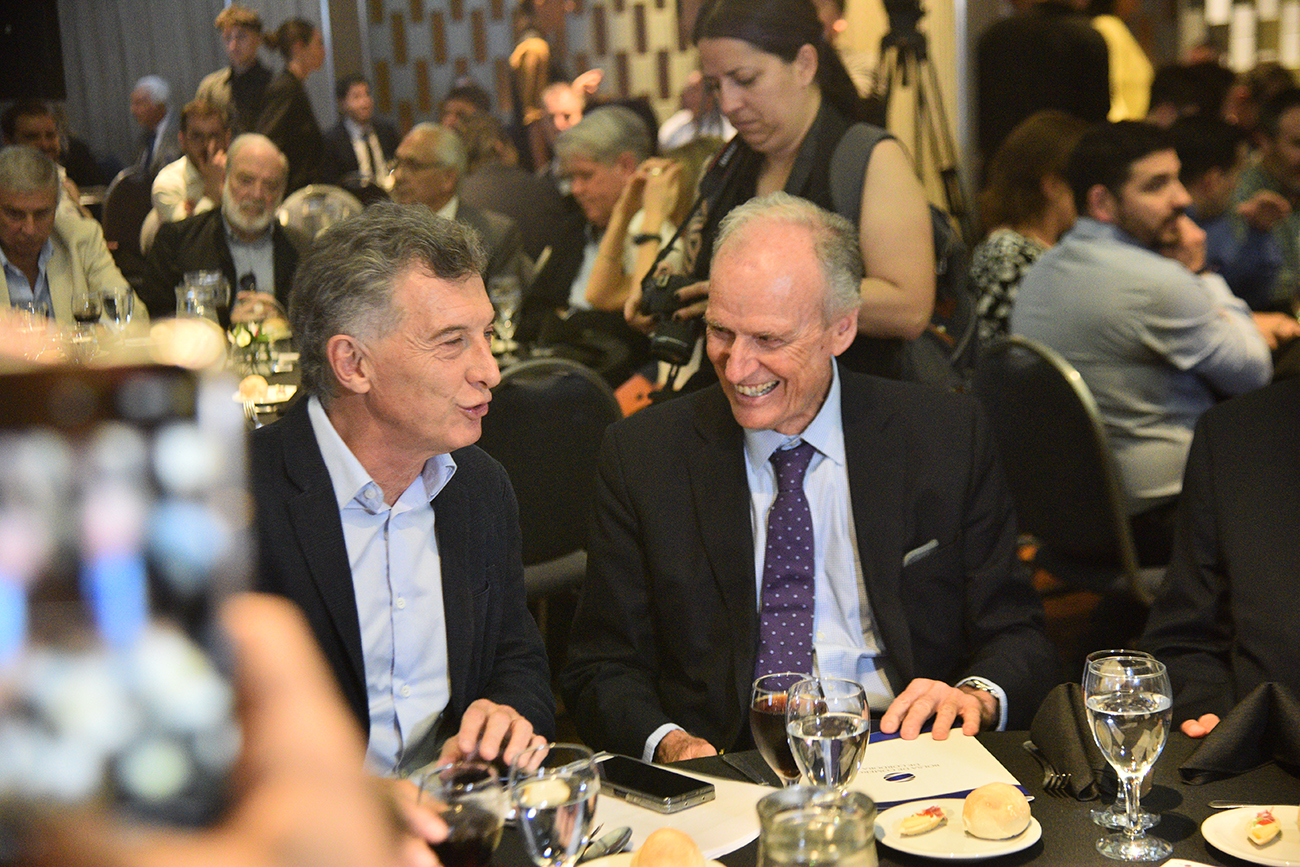 Mauricio Macri junto a Manuel Tagle. (Pedro Castillo / La Voz)