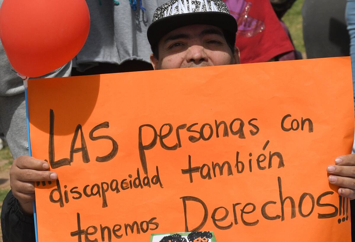 Reclamos por los derechos de las personas con discapacidad. (Los Andes)