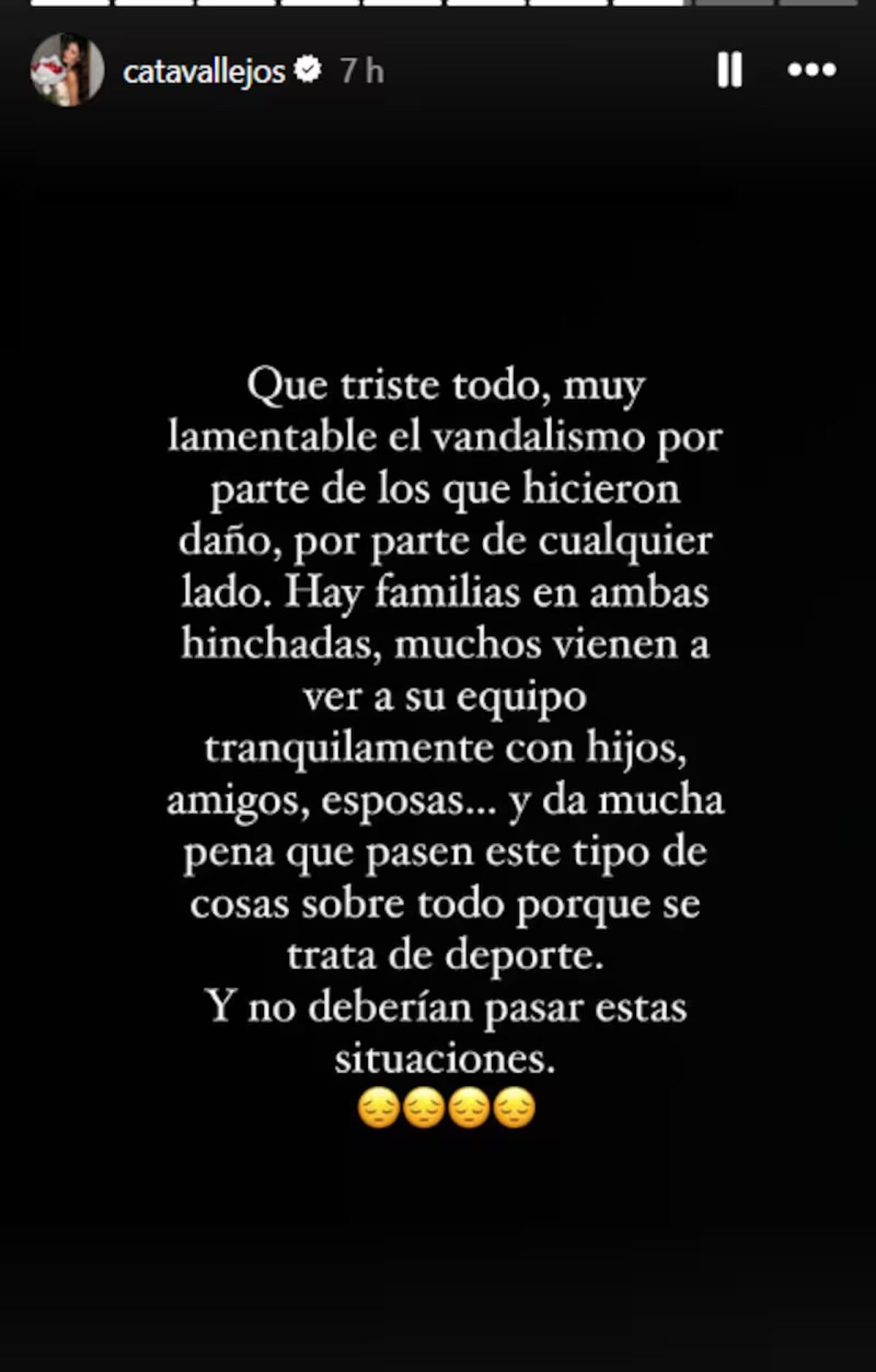 Los posteos de Cata Vallejos.