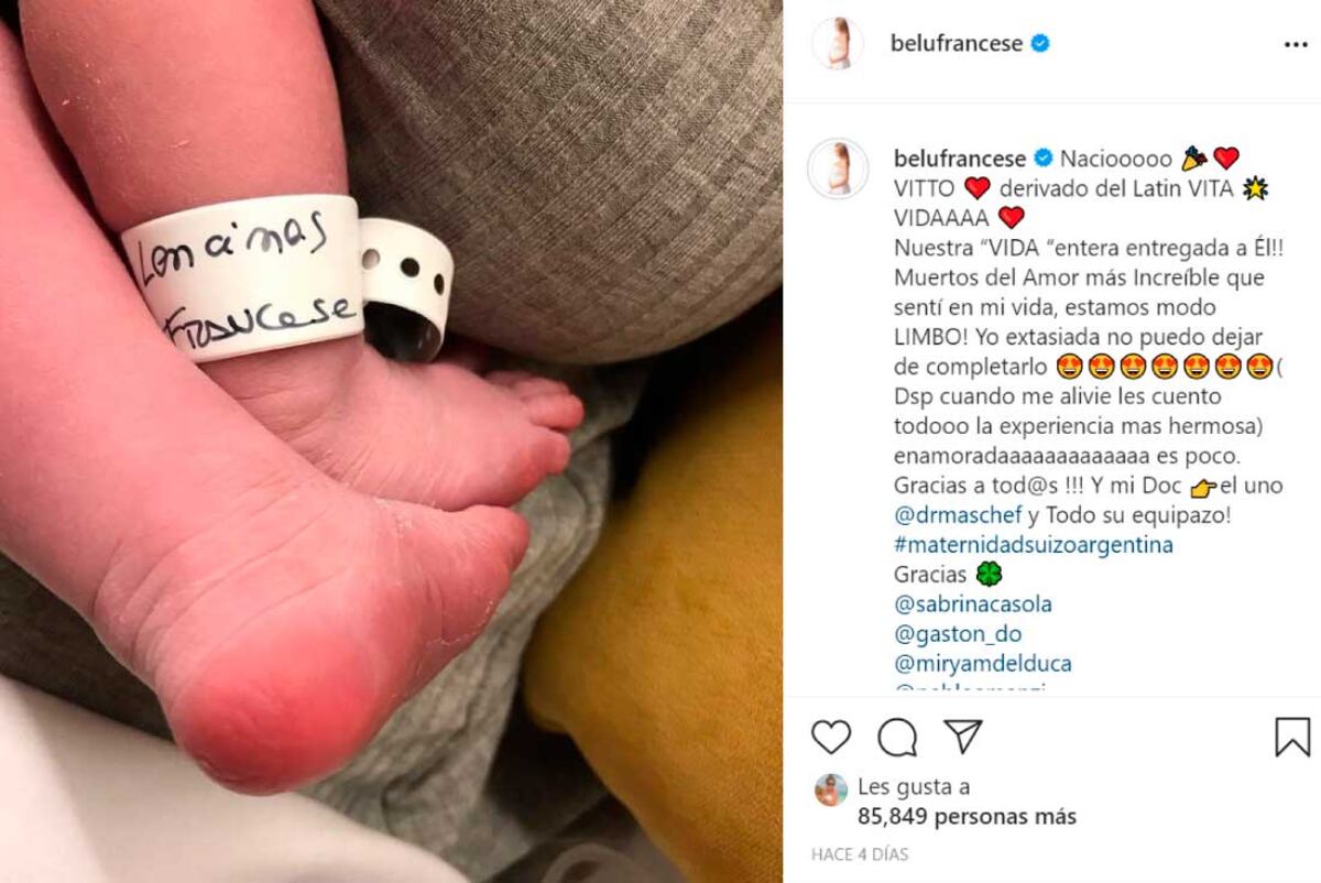 (Instagram Belén Francese)