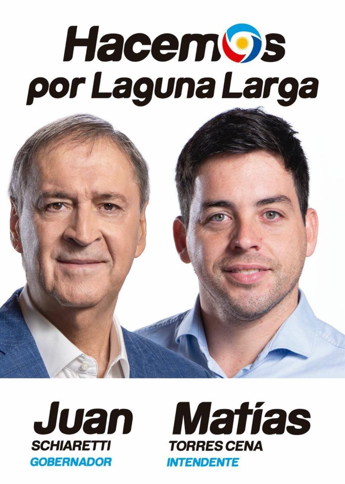 Matías Torrres, intendente de Laguna Larga, cuando trabajó para Schiaretti. (Facebook)