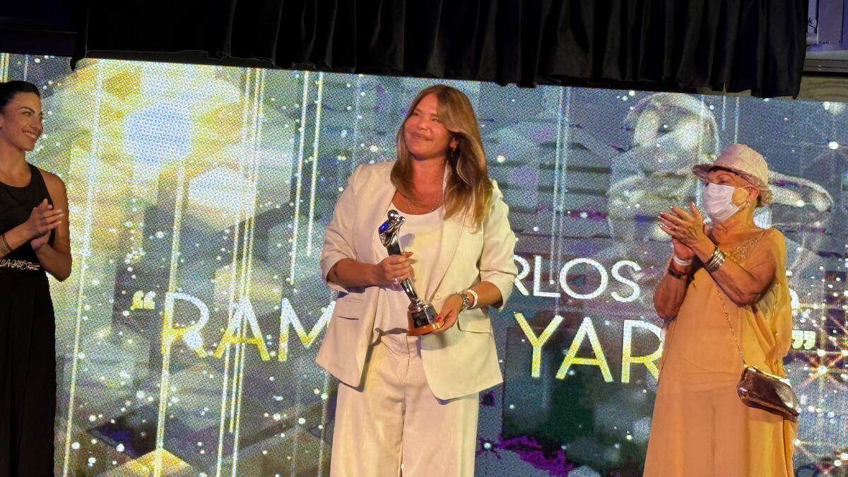 Nazarena Vélez se llevó un premio Carlos honorífico (Foto: La Voz)