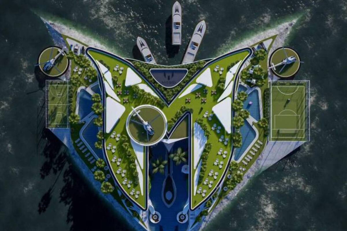 Así es el brutal proyecto del arquitecto Jorge Luis Véliz Quintana con precio impactante que se presentó en Miami para hacer honor a Lionel Messi. (Vélez Quintana)