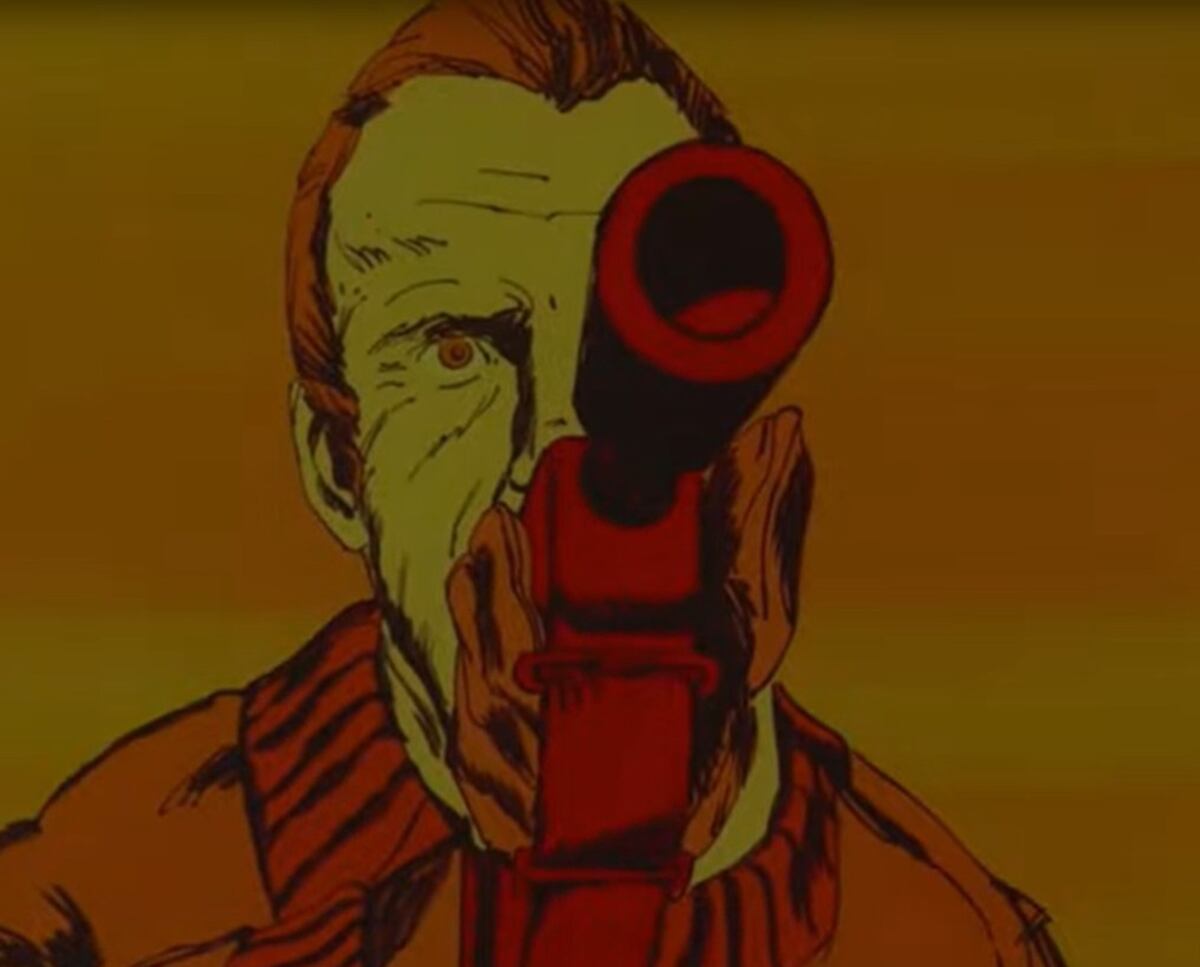 "Fragmentos de "El Eternauta" (Hugo Gil, Mario Bertolini, Roberto Gil, 1968), proyecto inconcluso que forma parte de "La película infinita" (Leandro Listorti, 2018). Foto y video: YouTube / Oscar Ortolano.