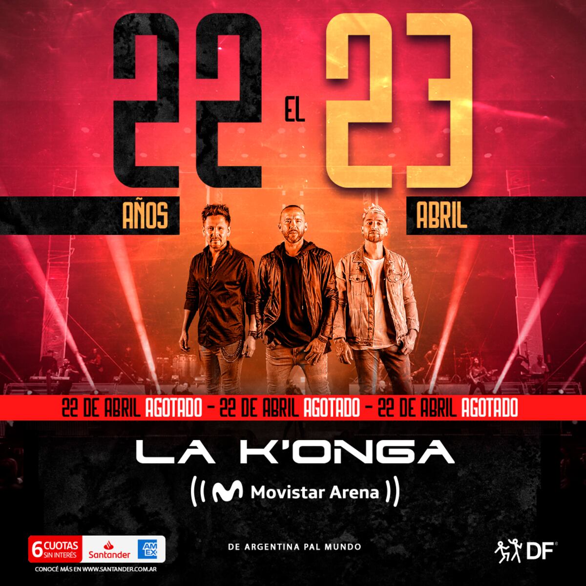 La Konga, con nueva fecha en el Movistar Arena. (Captura)