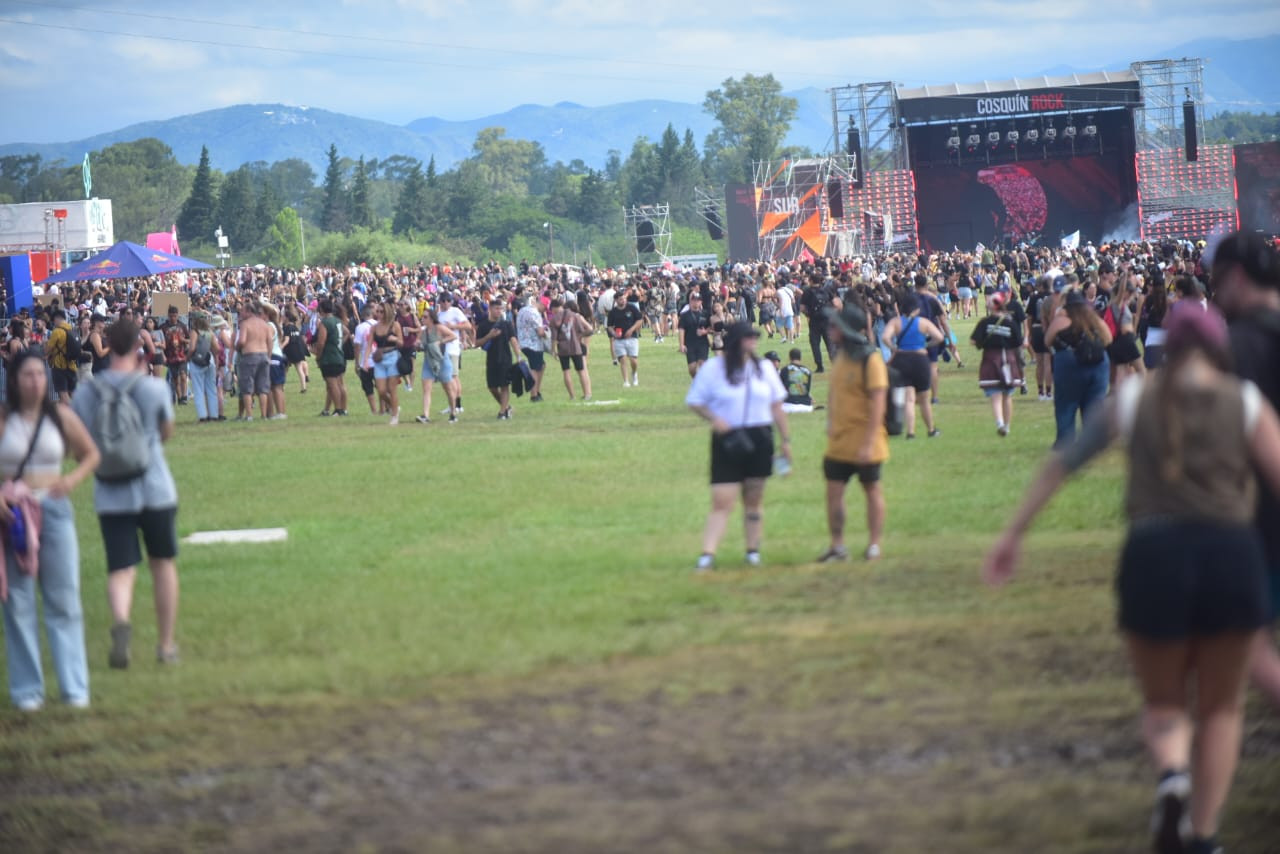 Comenzó el festival Cosquín Rock 2025 en el Aeródromo de Santa María de Punilla.  (Javier Ferreyra / La Voz)