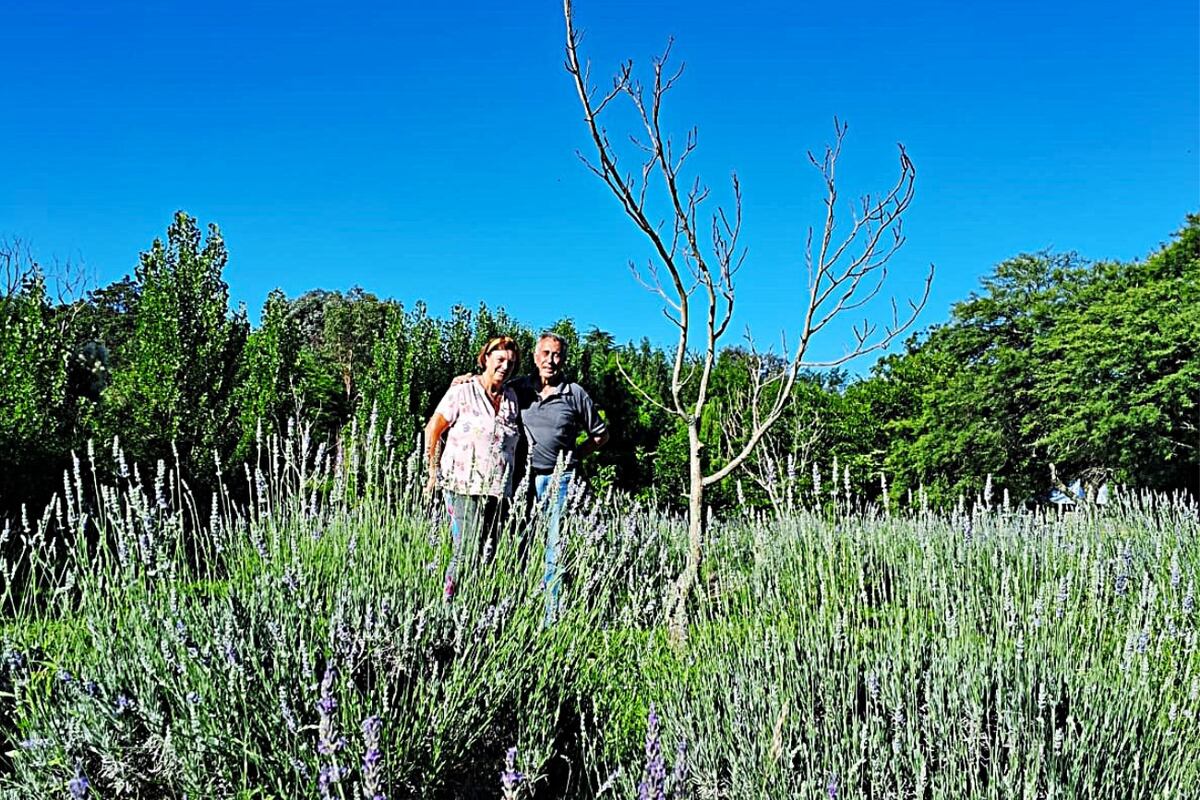 Silvana y Víctor, anfitriones de la Finca Los Nogales.(Foto: Melina Noel Mansilla)