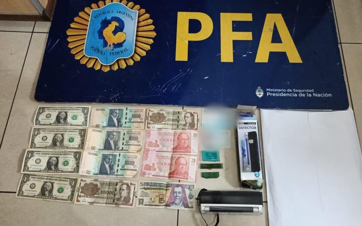 Detenidos y secuestro de dinero falso. (PFA)