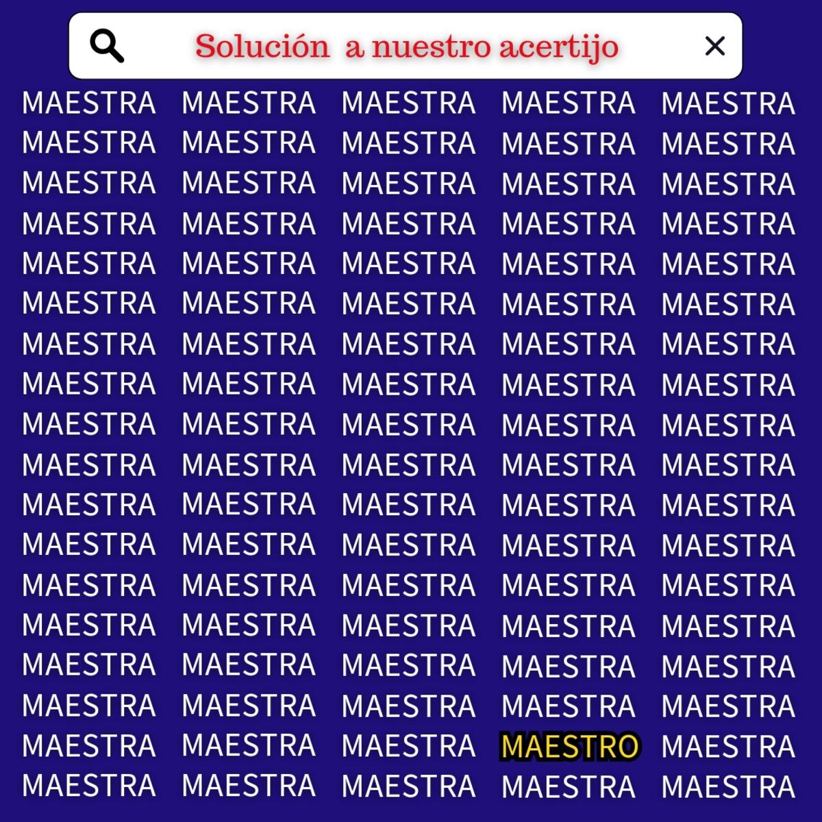 La solución del acertijo visual.