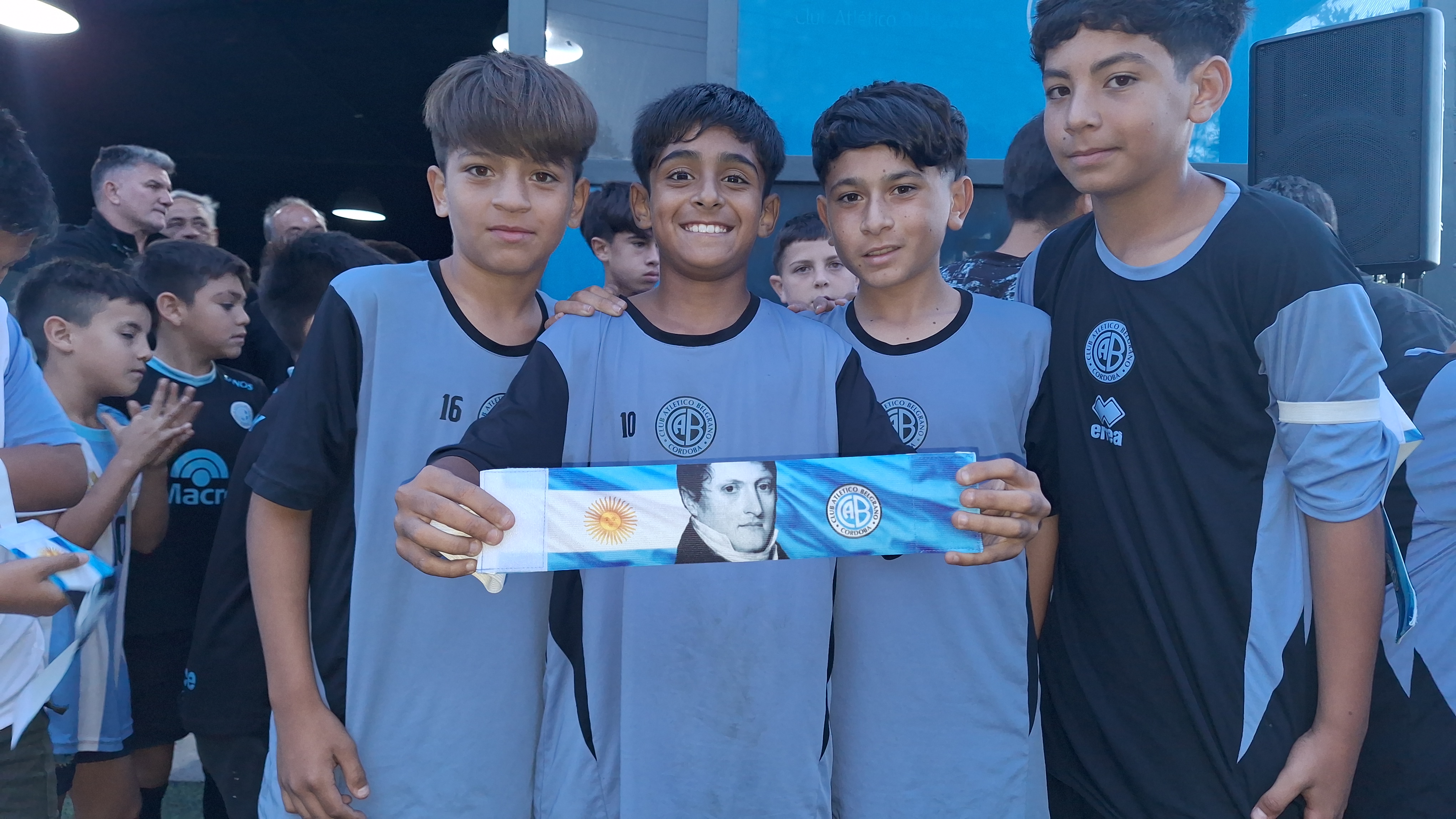 Capitanía, la actividad que organiza Belgrano para sus divisiones inferiores. (La Voz)