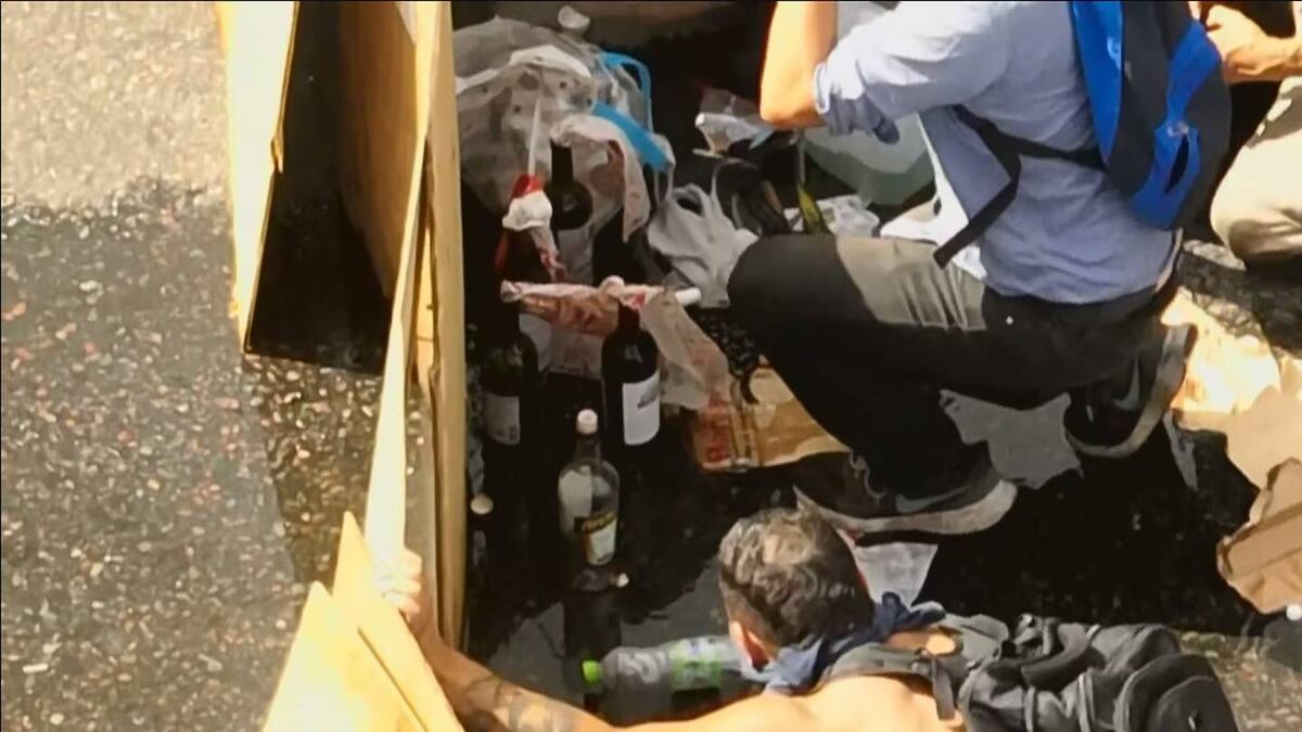 Incidentes frente al Congreso por la reforma laboral. (TN)