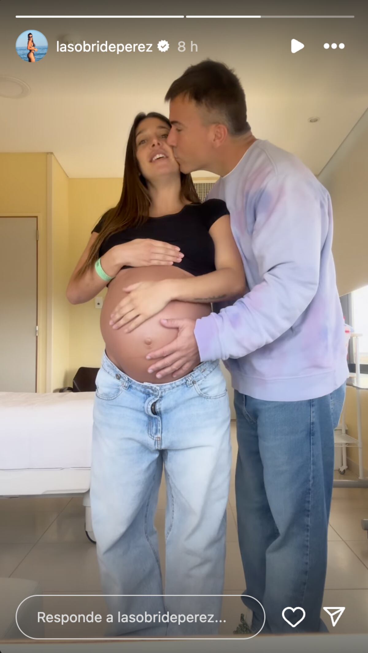Sol Pérez y Guido Mazzoni compartieron un tierno video desde la habitación del hospital, en vísperas del nacimiento de Marco. (Foto: Instagram)