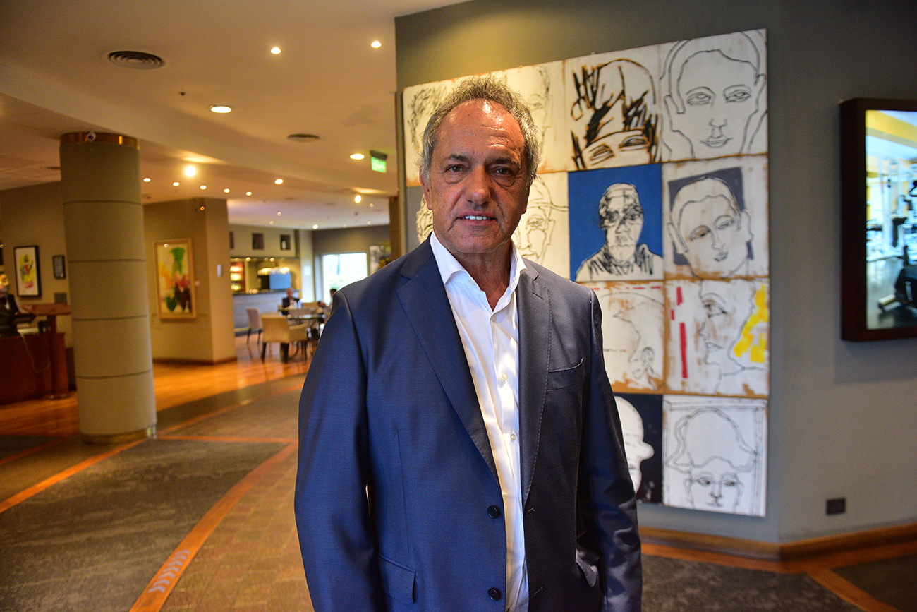 Productivista. Con discurso de candidato presidencial, Daniel Scioli aseguró que el futuro del país está en hacer crecer el sistema productivo (Ramiro Pereyra)