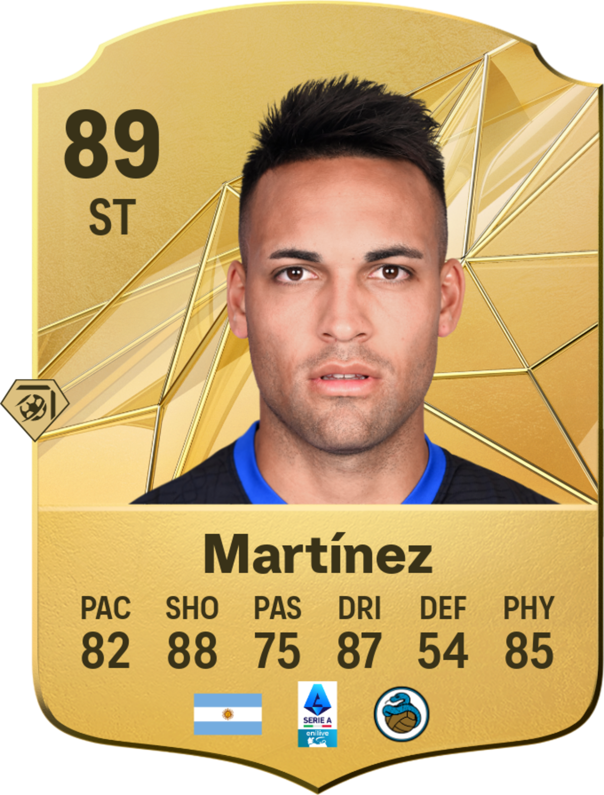 Lautaro Martínez, uno de los mejores el nuevo videojuego de fútbol de FC 25.