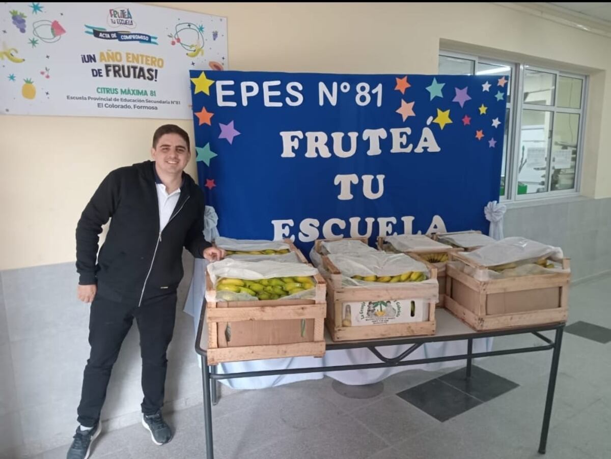 Fruteá Tu escuela, escuela ganadora de la edición 2024 en El Colorado, Formosa. (Gentileza)