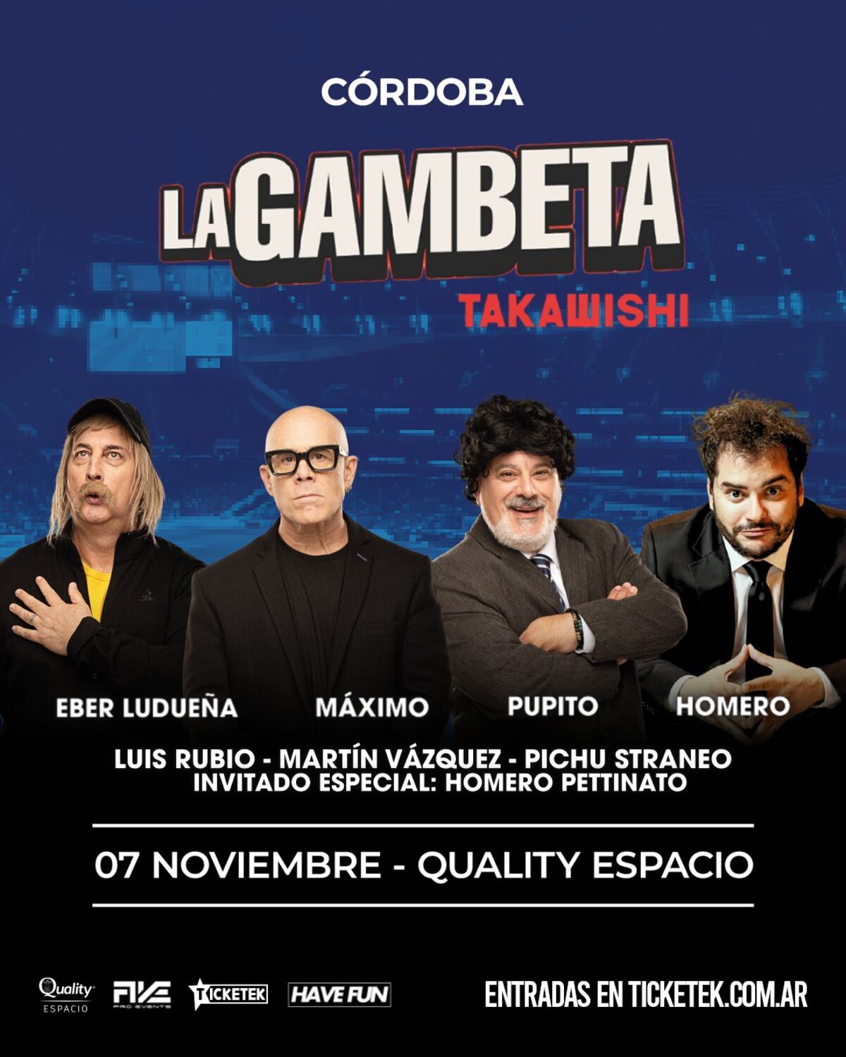 La Gambeta llega a Córdoba en formato teatro. (Prensa)