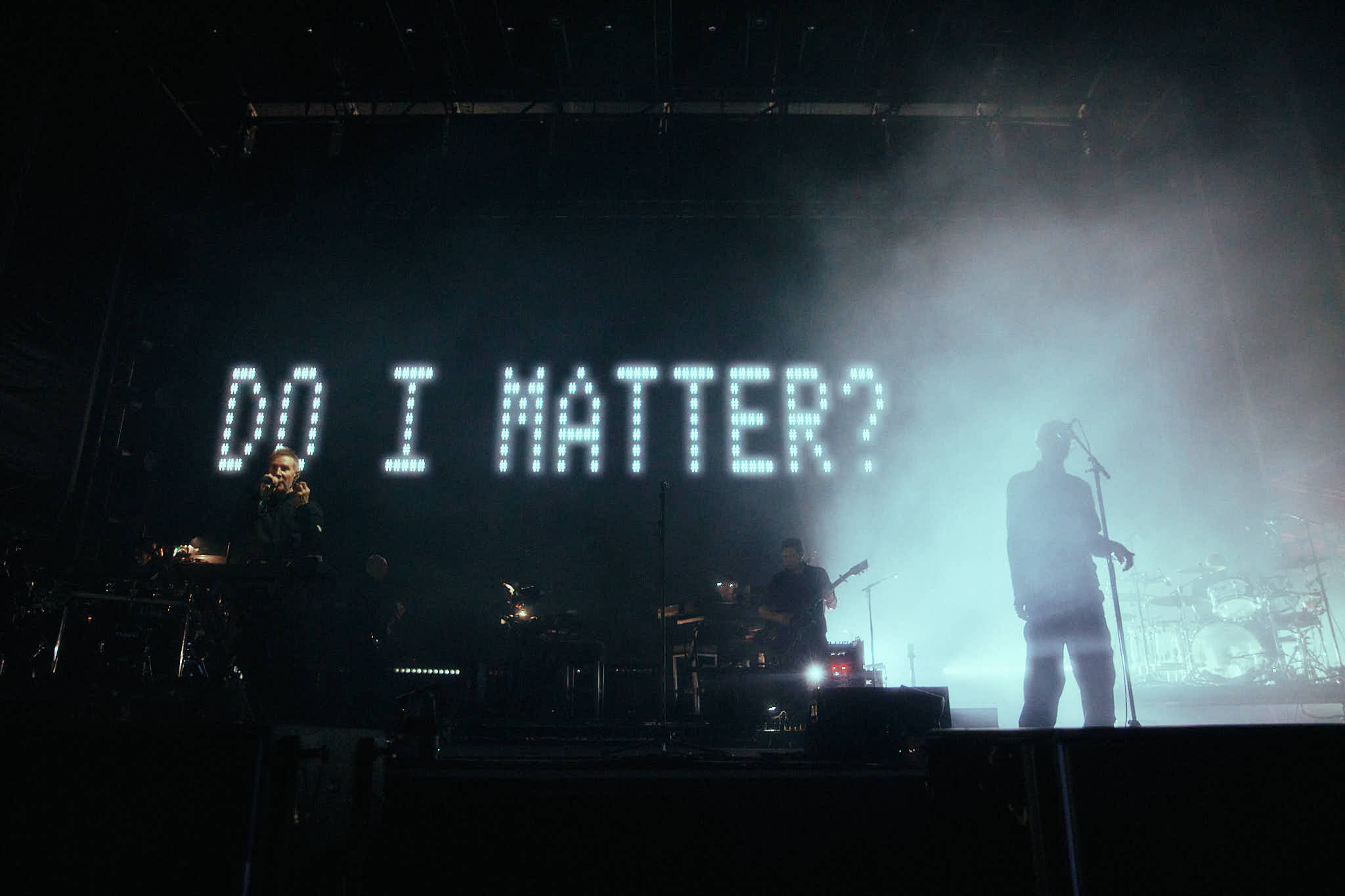 Massive Attack, muy flasheante durante su paso por Music Wins. (Gentileza Lady Miru)