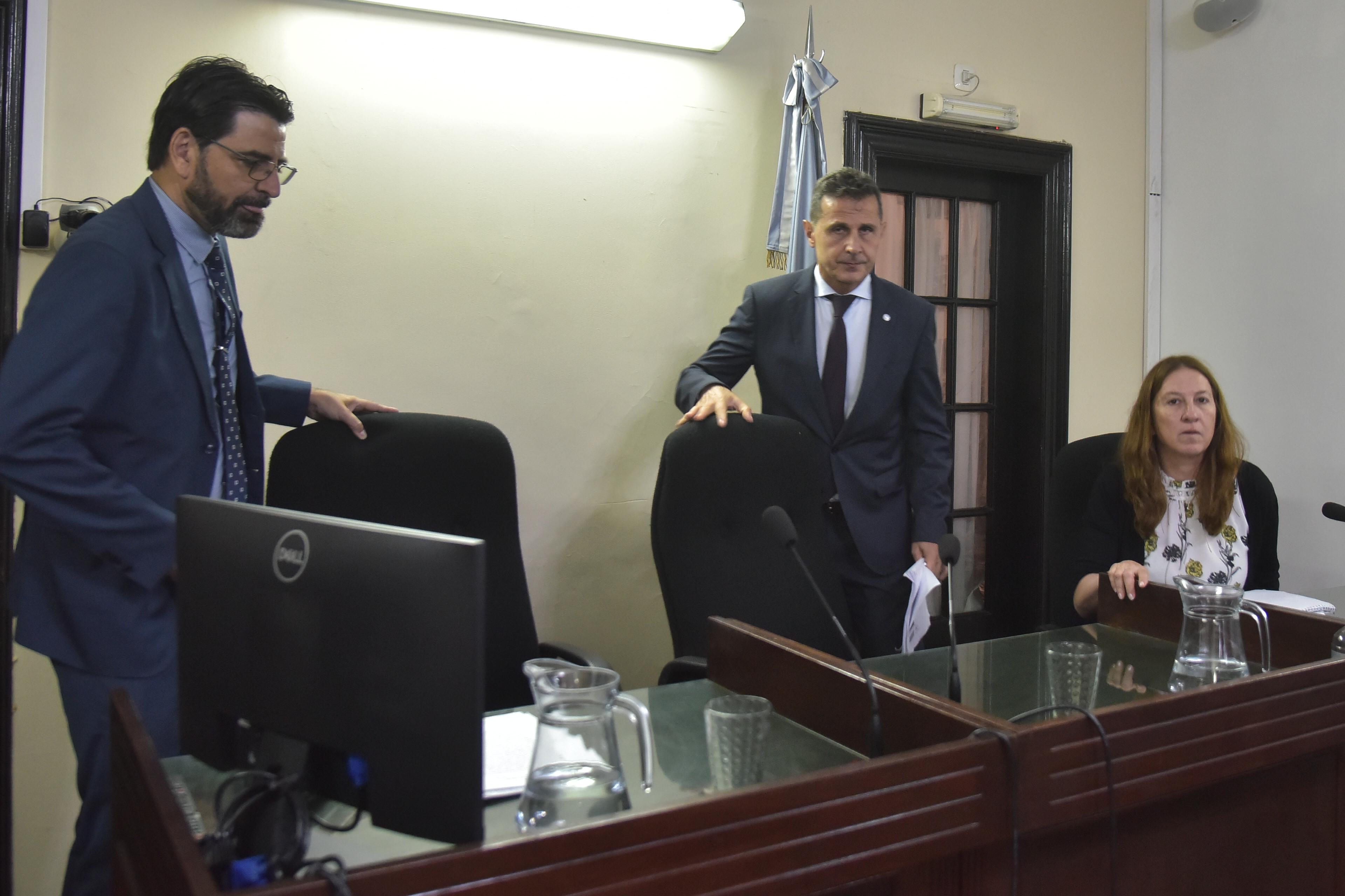 Los jueces Falcucci (presidente), Asís y Costa. (Archivo/Ramiro Pereyra)