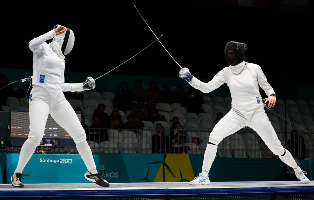 Isabel Di Tella enfrentó en la final a la peruana María Luisa Doig Calderón. (Dragomir Yankovic/Santiago 2023 vía Photosport)