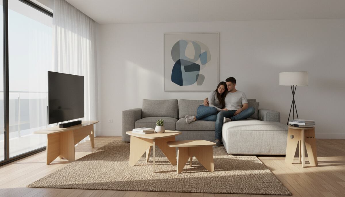 Una familia de piezas mobiliarias indicadas para el habitar joven.